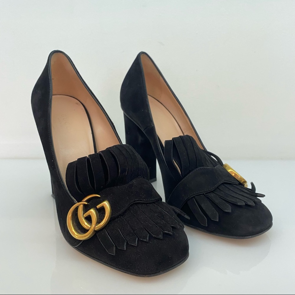 Gucci Marmont Fringes Pumps